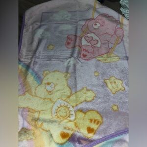 Vintage Care Bear Baby Blanket